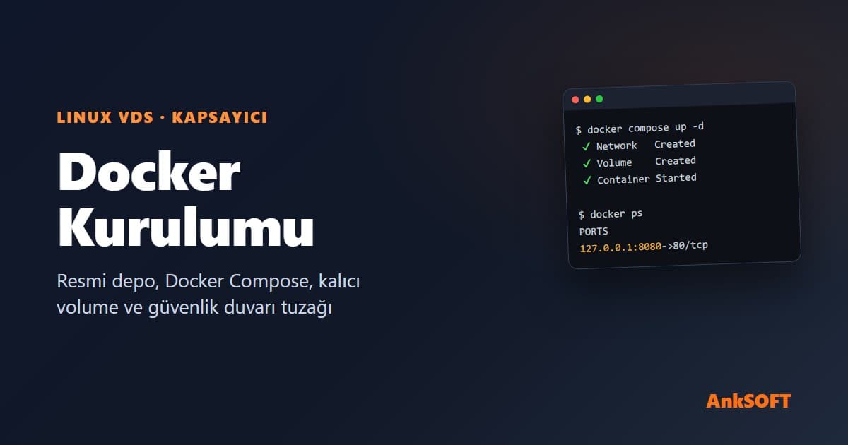 Docker Kurulumu: VDS Sunucuya Docker ve Docker Compose Kurma Rehberi