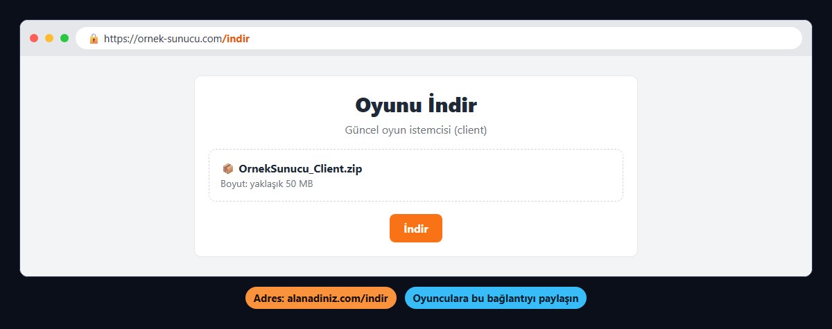 Client indirme sayfası