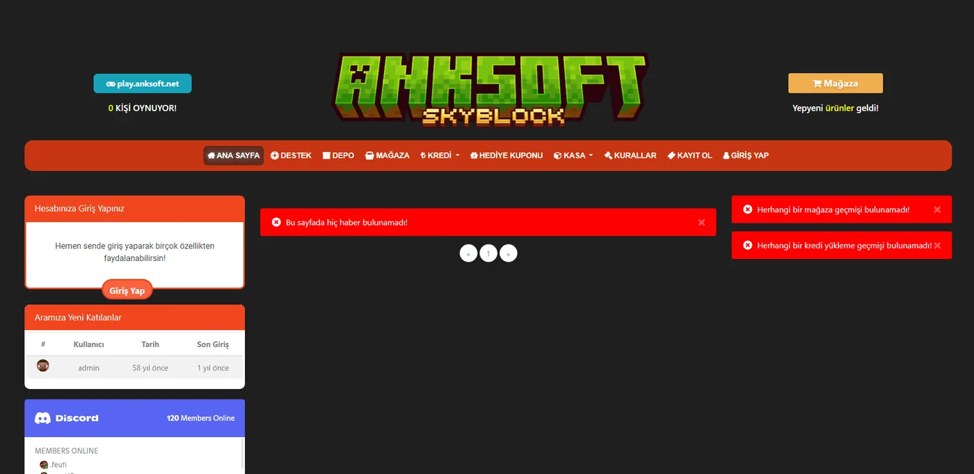 Minecraft server setup - web panel interface